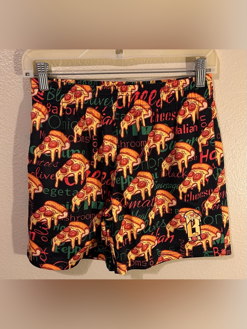 NEW WITH TAGS | Baseball Lifestyle 101 Pizza Youth Shorts | Size Large